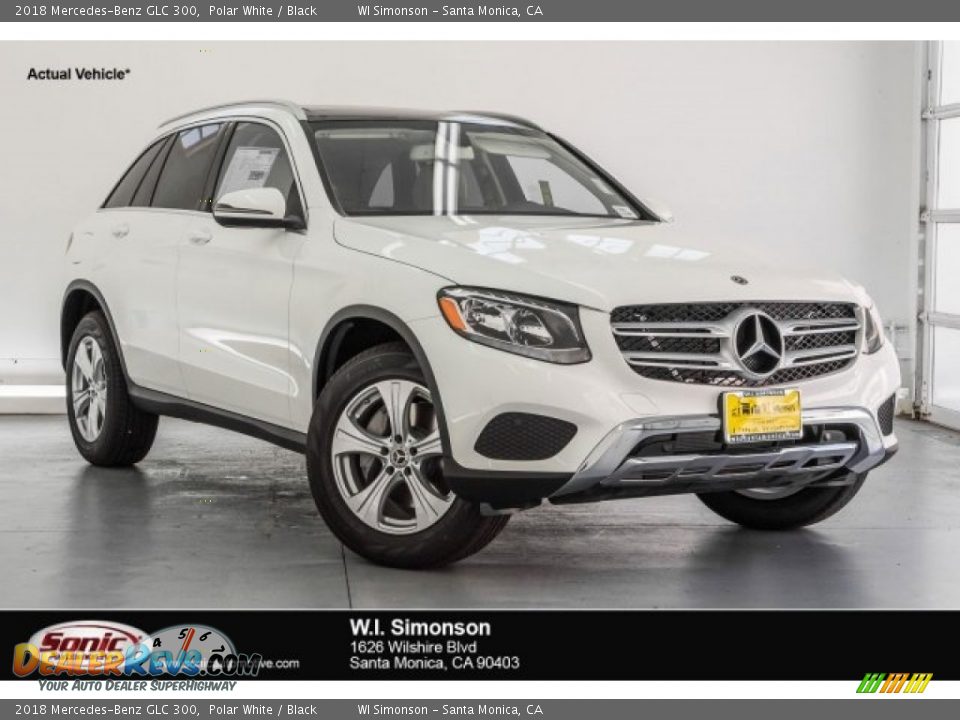 2018 Mercedes-Benz GLC 300 Polar White / Black Photo #1