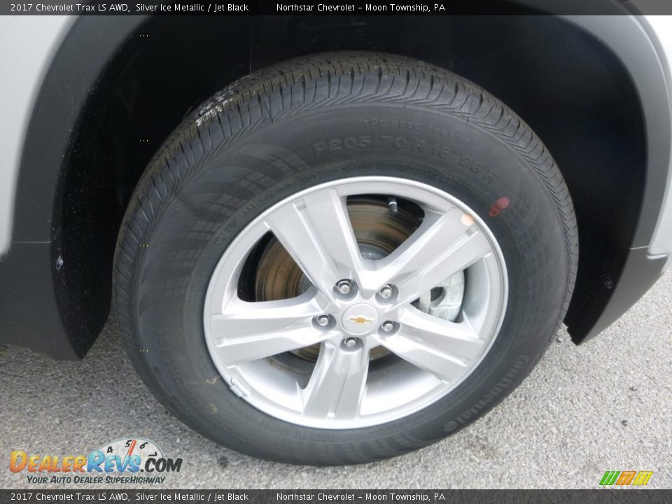 2017 Chevrolet Trax LS AWD Silver Ice Metallic / Jet Black Photo #9