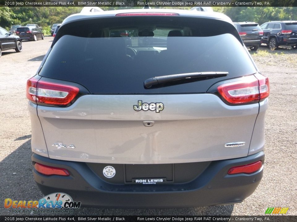 2018 Jeep Cherokee Latitude Plus 4x4 Billet Silver Metallic / Black Photo #4