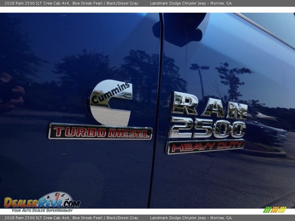 2018 Ram 2500 SLT Crew Cab 4x4 Blue Streak Pearl / Black/Diesel Gray Photo #6
