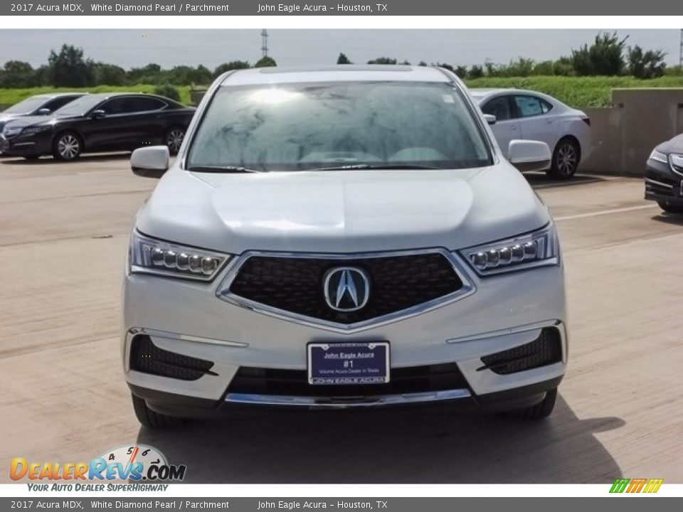 2017 Acura MDX White Diamond Pearl / Parchment Photo #2