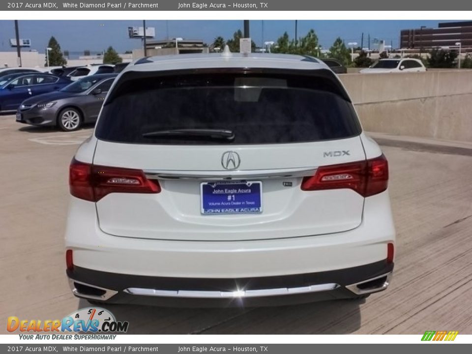 2017 Acura MDX White Diamond Pearl / Parchment Photo #6
