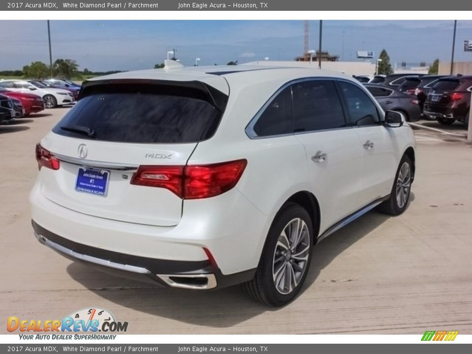 2017 Acura MDX White Diamond Pearl / Parchment Photo #7