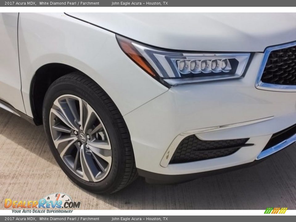 2017 Acura MDX White Diamond Pearl / Parchment Photo #10