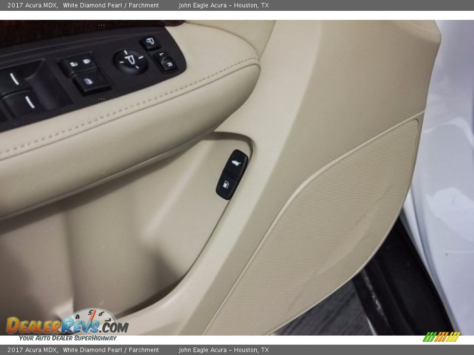 2017 Acura MDX White Diamond Pearl / Parchment Photo #17