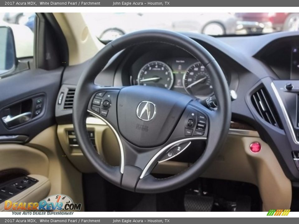 2017 Acura MDX White Diamond Pearl / Parchment Photo #32