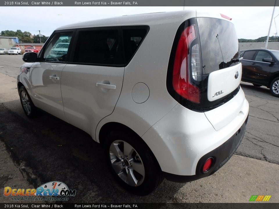 2018 Kia Soul Clear White / Black Photo #5