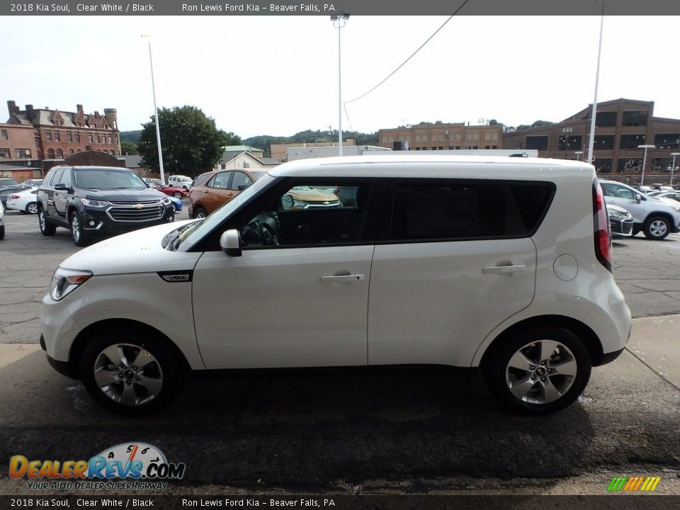 2018 Kia Soul Clear White / Black Photo #6