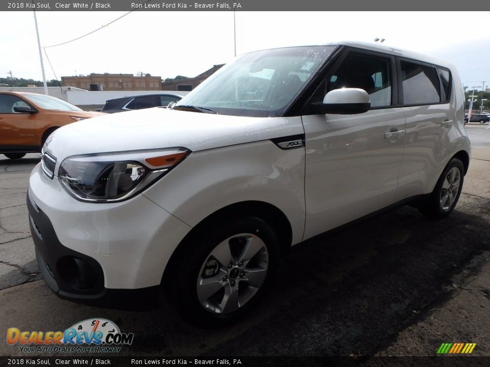 2018 Kia Soul Clear White / Black Photo #7