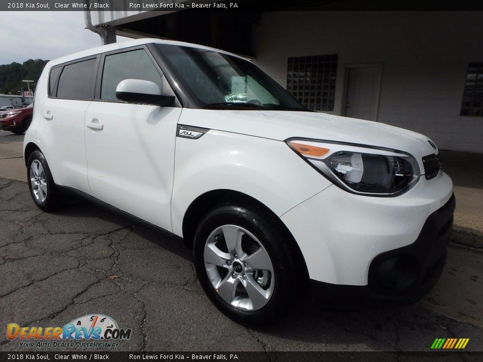 2018 Kia Soul Clear White / Black Photo #9