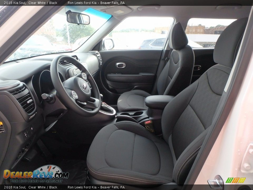 2018 Kia Soul Clear White / Black Photo #11