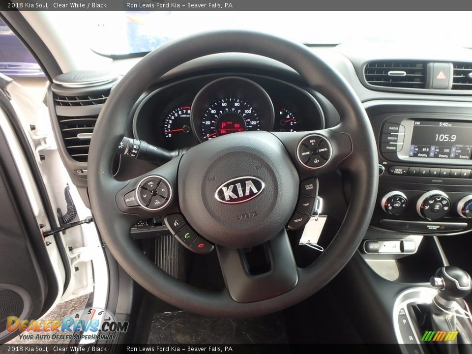 2018 Kia Soul Clear White / Black Photo #17