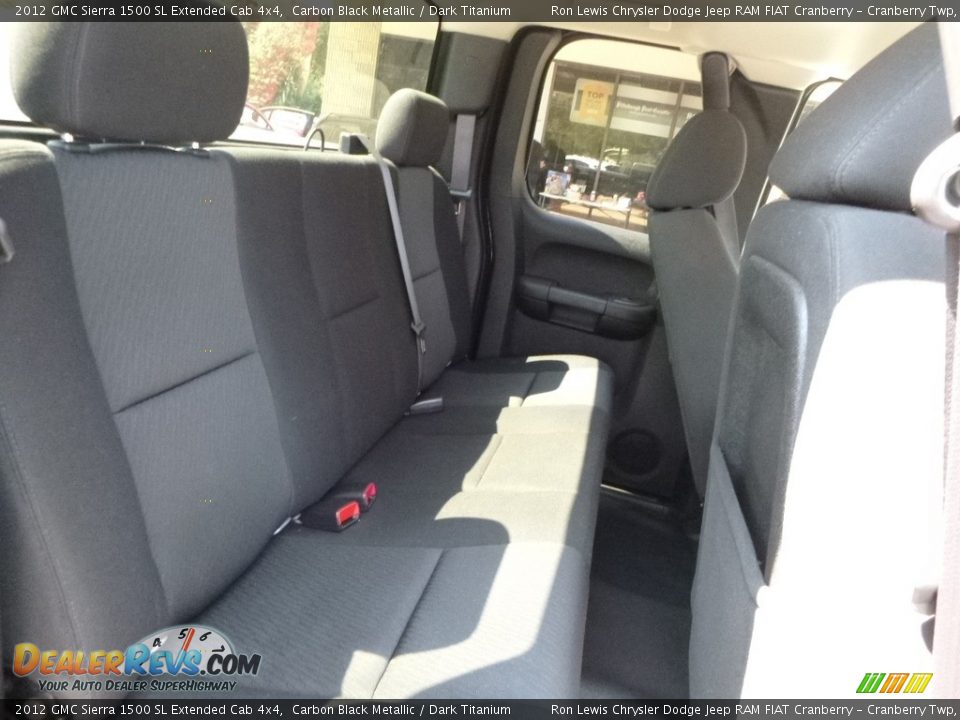 2012 GMC Sierra 1500 SL Extended Cab 4x4 Carbon Black Metallic / Dark Titanium Photo #10