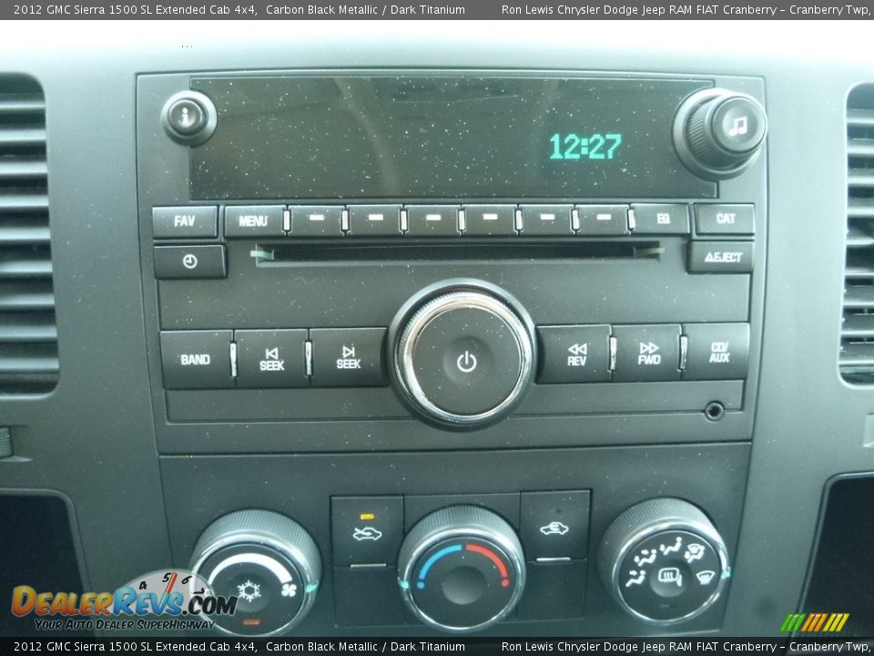 2012 GMC Sierra 1500 SL Extended Cab 4x4 Carbon Black Metallic / Dark Titanium Photo #17