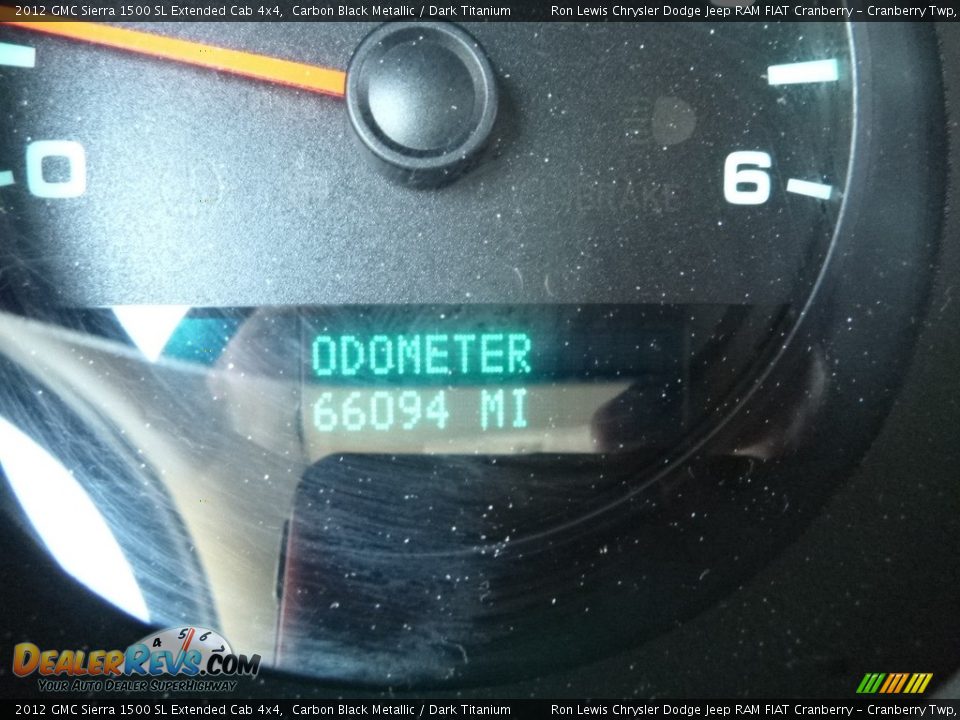 2012 GMC Sierra 1500 SL Extended Cab 4x4 Carbon Black Metallic / Dark Titanium Photo #19