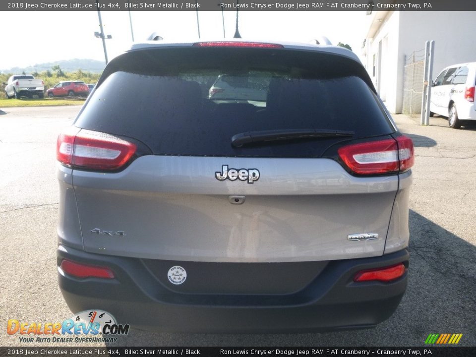 2018 Jeep Cherokee Latitude Plus 4x4 Billet Silver Metallic / Black Photo #4