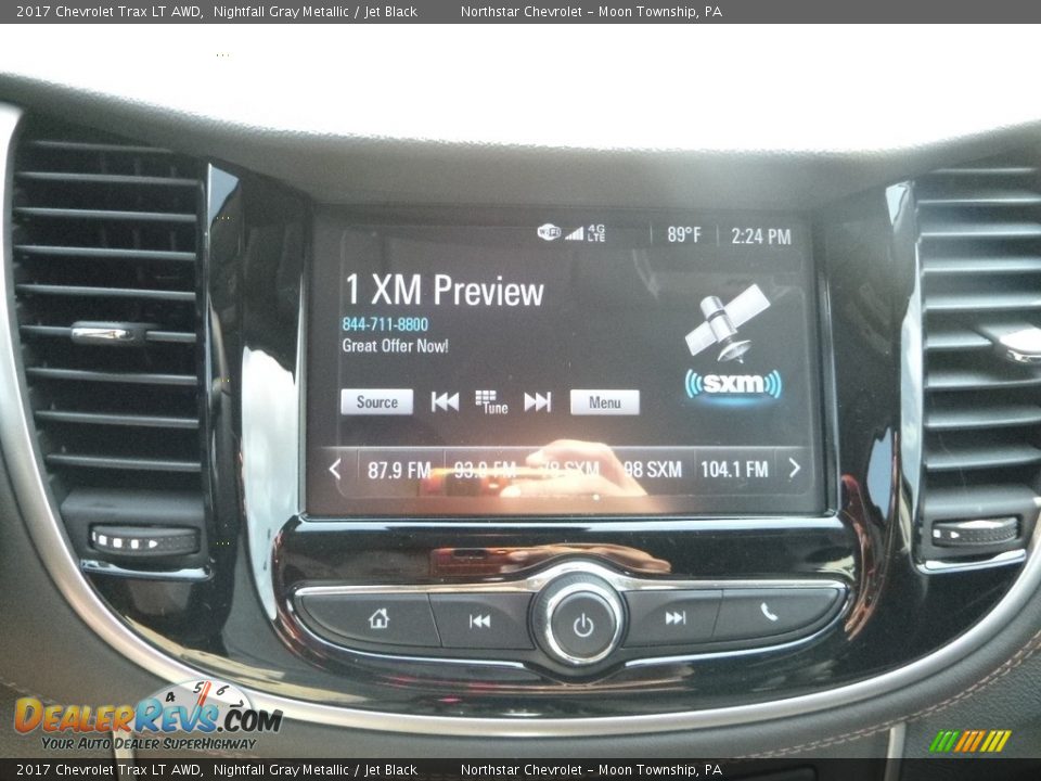 2017 Chevrolet Trax LT AWD Nightfall Gray Metallic / Jet Black Photo #17