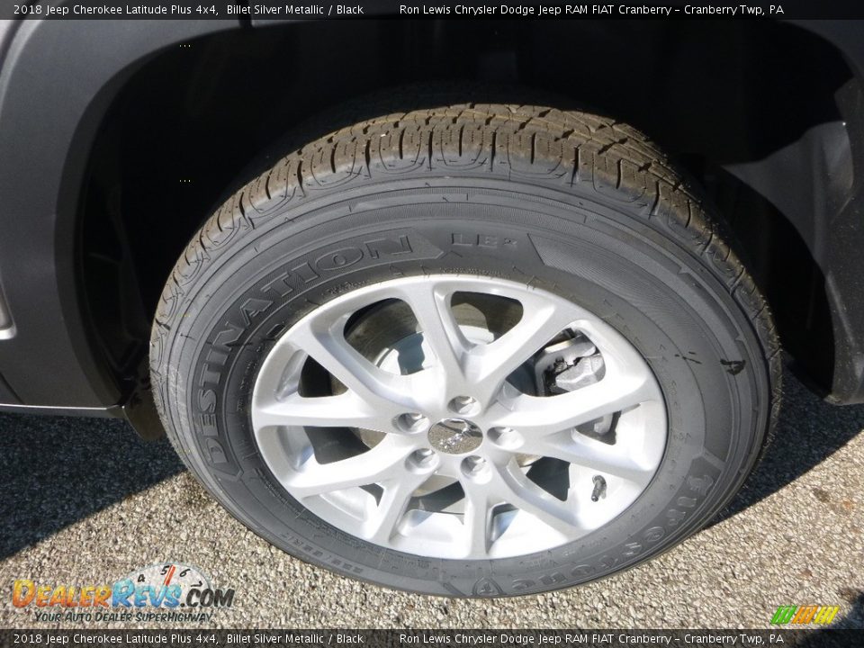 2018 Jeep Cherokee Latitude Plus 4x4 Billet Silver Metallic / Black Photo #11