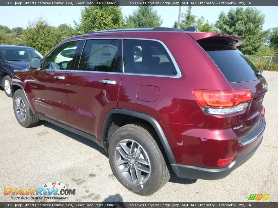2018 Jeep Grand Cherokee Limited 4x4 Velvet Red Pearl / Black Photo #3