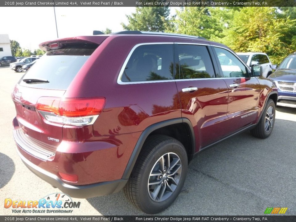 2018 Jeep Grand Cherokee Limited 4x4 Velvet Red Pearl / Black Photo #5
