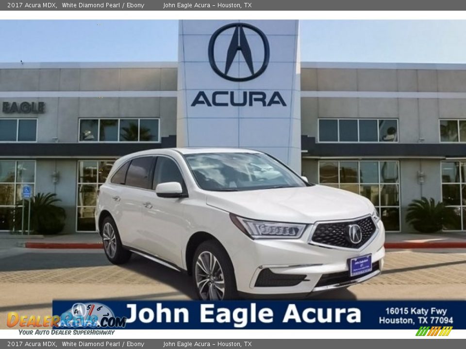 2017 Acura MDX White Diamond Pearl / Ebony Photo #1