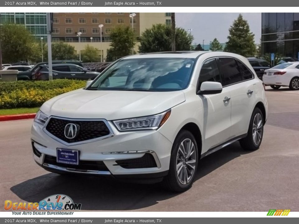 2017 Acura MDX White Diamond Pearl / Ebony Photo #3