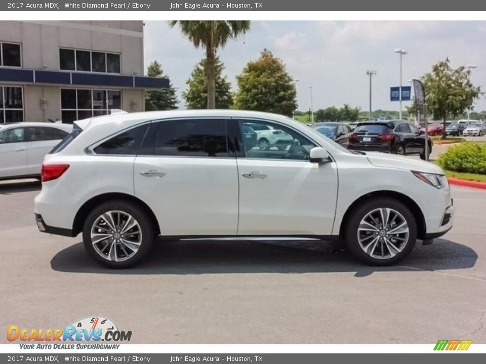 2017 Acura MDX White Diamond Pearl / Ebony Photo #8