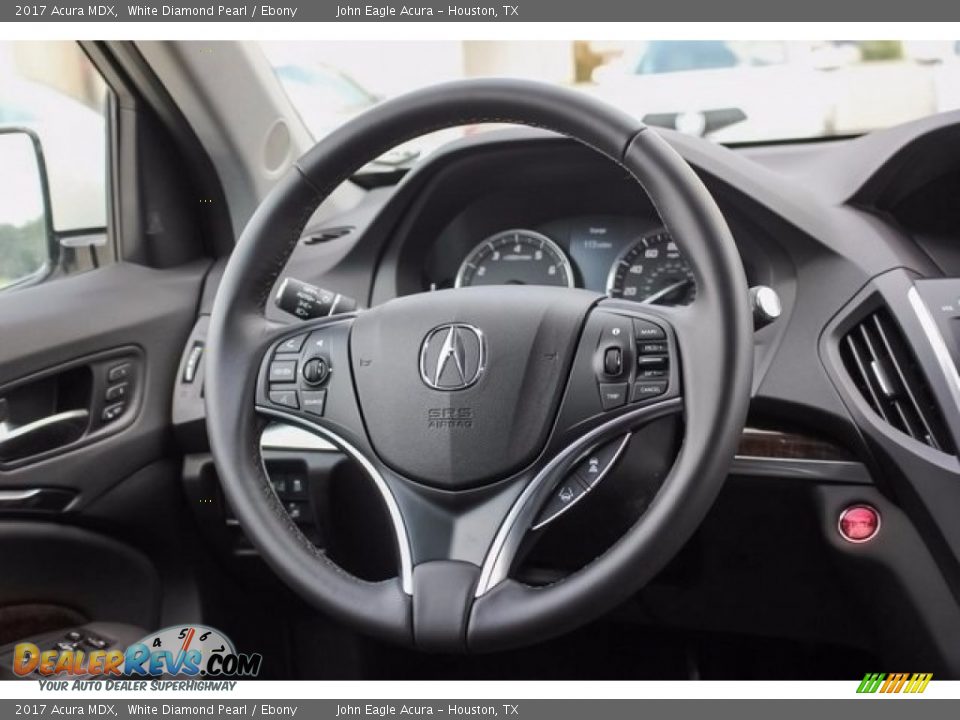 2017 Acura MDX White Diamond Pearl / Ebony Photo #34