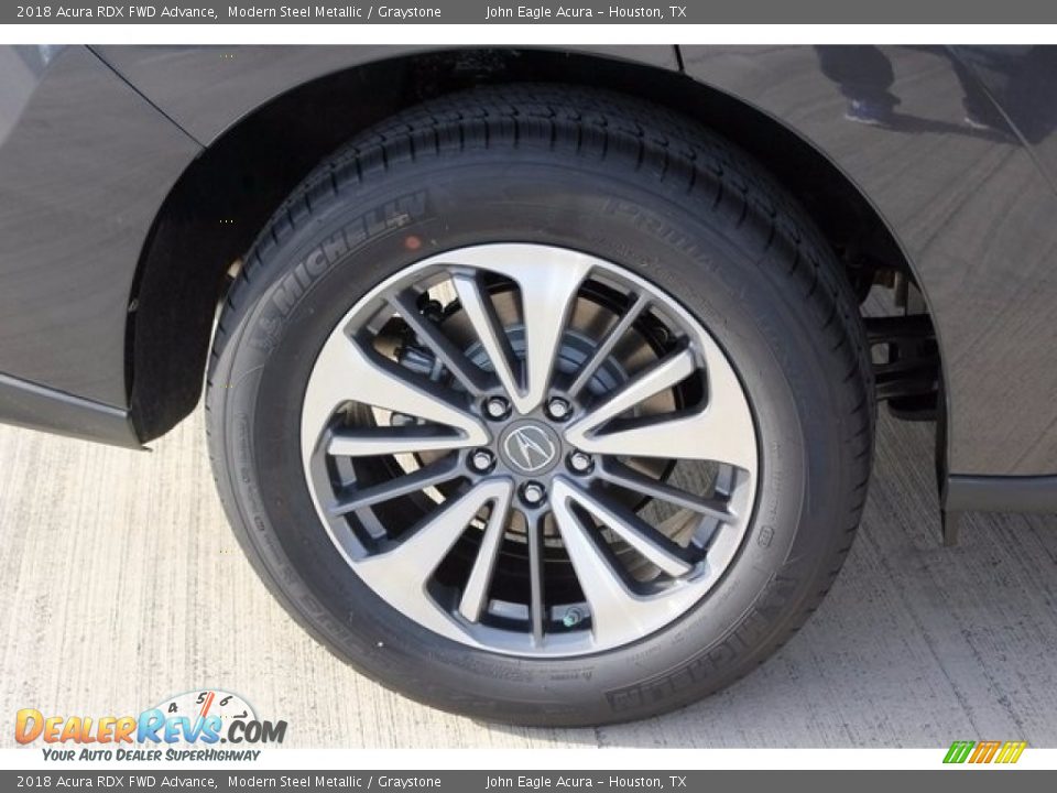 2018 Acura RDX FWD Advance Modern Steel Metallic / Graystone Photo #10