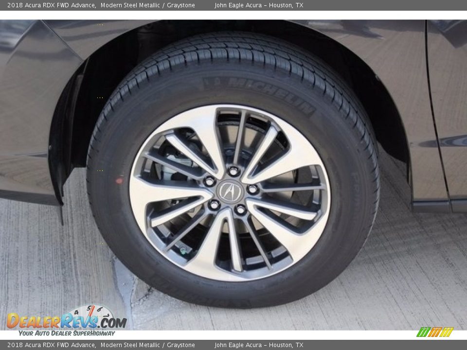 2018 Acura RDX FWD Advance Modern Steel Metallic / Graystone Photo #12