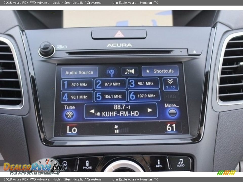 2018 Acura RDX FWD Advance Modern Steel Metallic / Graystone Photo #32