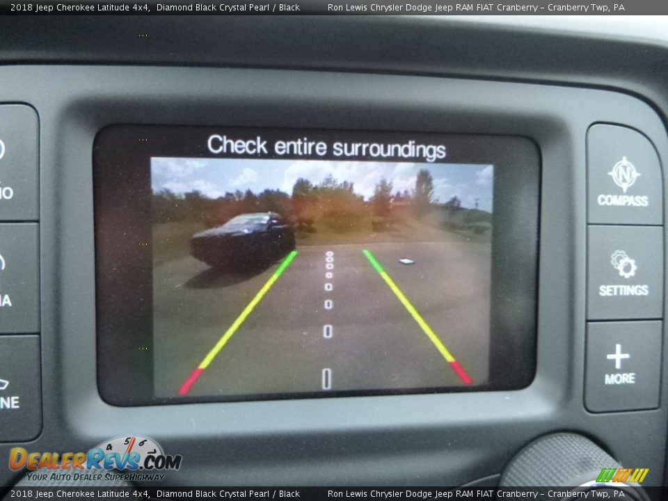 2018 Jeep Cherokee Latitude 4x4 Diamond Black Crystal Pearl / Black Photo #17