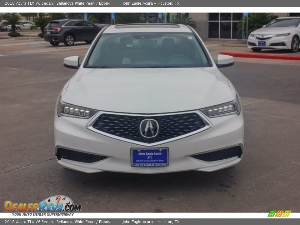 2018 Acura TLX V6 Sedan Bellanova White Pearl / Ebony Photo #2