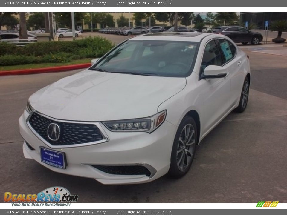 2018 Acura TLX V6 Sedan Bellanova White Pearl / Ebony Photo #3