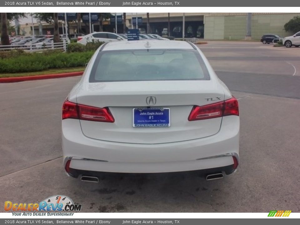 2018 Acura TLX V6 Sedan Bellanova White Pearl / Ebony Photo #6