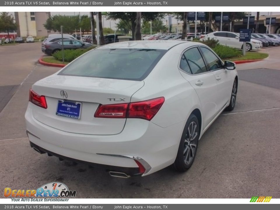 2018 Acura TLX V6 Sedan Bellanova White Pearl / Ebony Photo #7