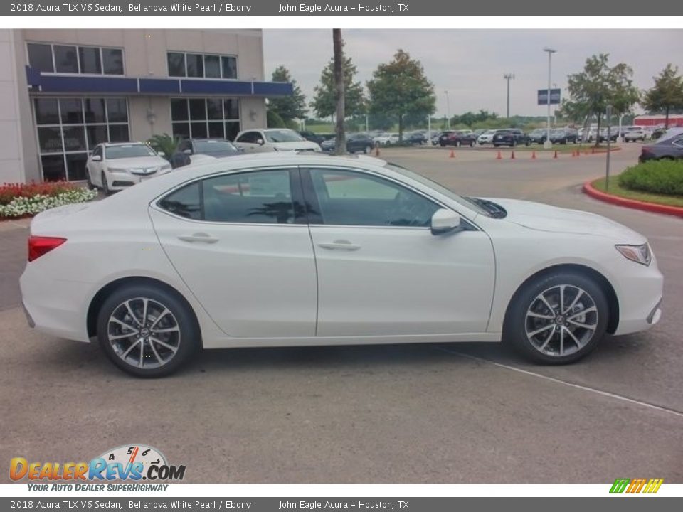 2018 Acura TLX V6 Sedan Bellanova White Pearl / Ebony Photo #8