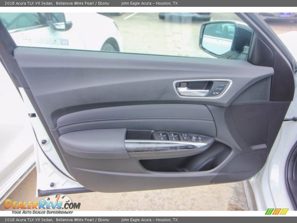 2018 Acura TLX V6 Sedan Bellanova White Pearl / Ebony Photo #18