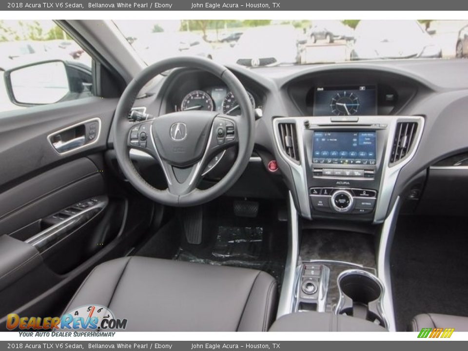 2018 Acura TLX V6 Sedan Bellanova White Pearl / Ebony Photo #28