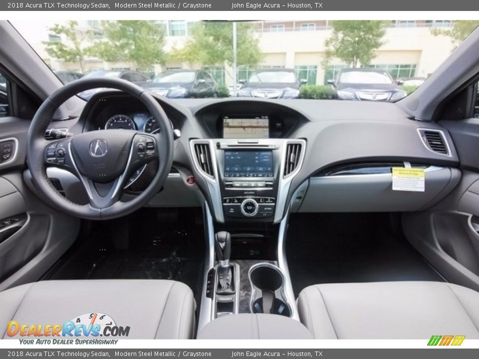 2018 Acura TLX Technology Sedan Modern Steel Metallic / Graystone Photo #9