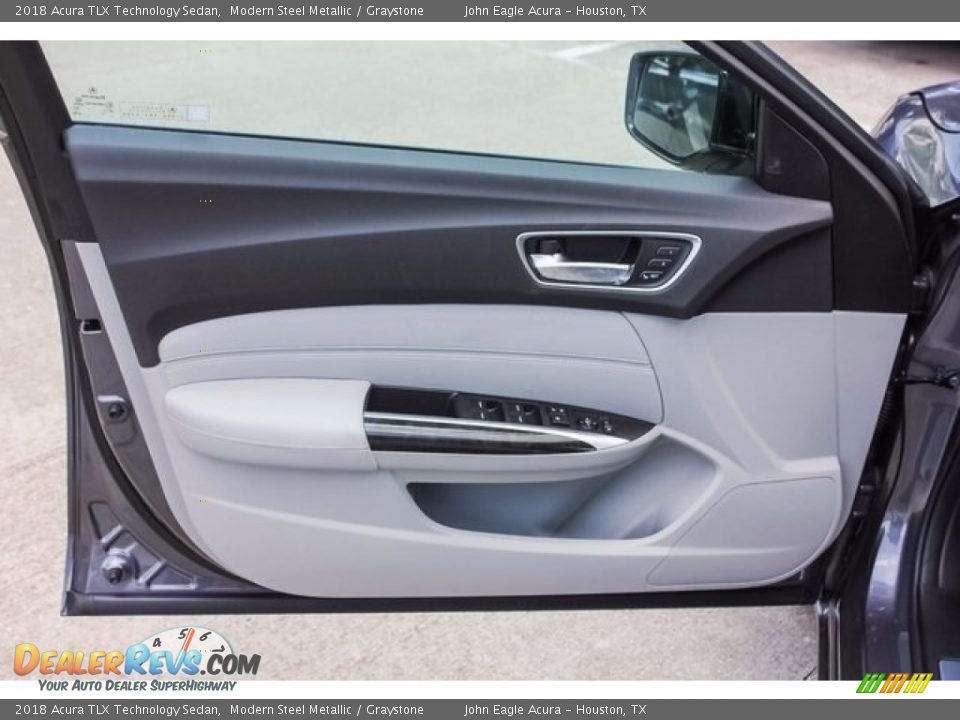2018 Acura TLX Technology Sedan Modern Steel Metallic / Graystone Photo #12