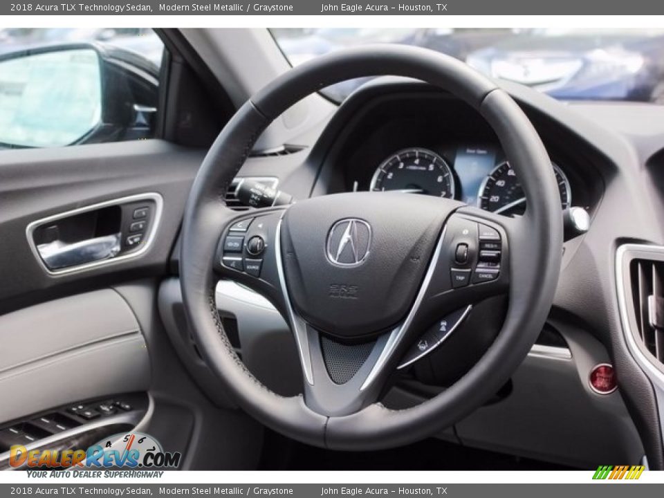 2018 Acura TLX Technology Sedan Modern Steel Metallic / Graystone Photo #25