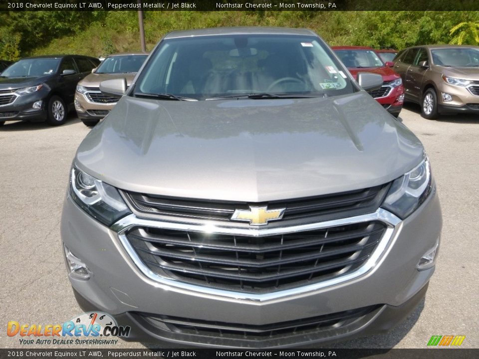 2018 Chevrolet Equinox LT AWD Pepperdust Metallic / Jet Black Photo #8