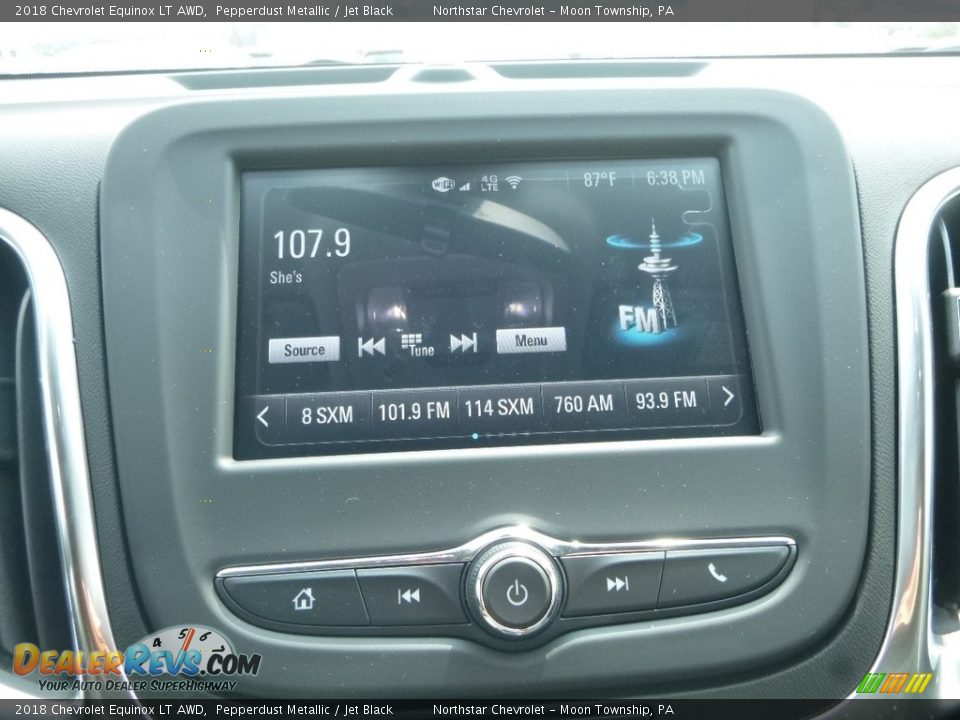 2018 Chevrolet Equinox LT AWD Pepperdust Metallic / Jet Black Photo #17