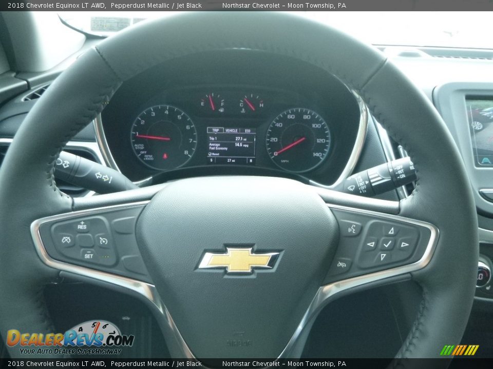 2018 Chevrolet Equinox LT AWD Pepperdust Metallic / Jet Black Photo #20
