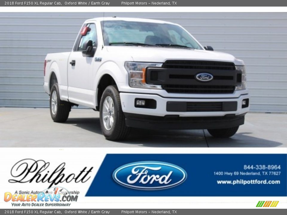 2018 Ford F150 XL Regular Cab Oxford White / Earth Gray Photo #1