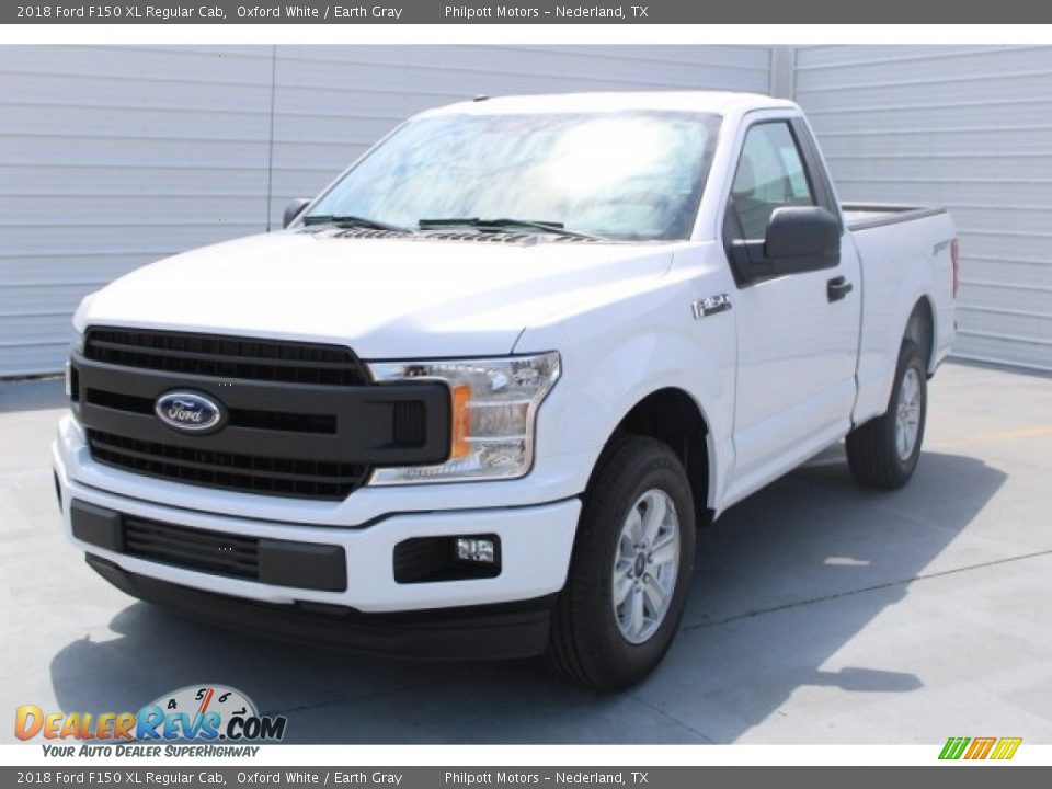 2018 Ford F150 XL Regular Cab Oxford White / Earth Gray Photo #3