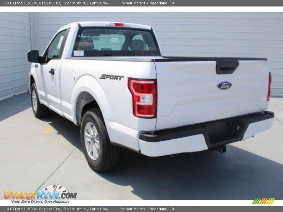 2018 Ford F150 XL Regular Cab Oxford White / Earth Gray Photo #6