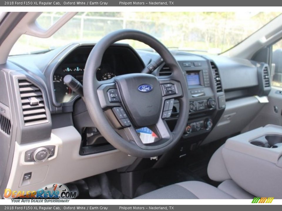 2018 Ford F150 XL Regular Cab Oxford White / Earth Gray Photo #13