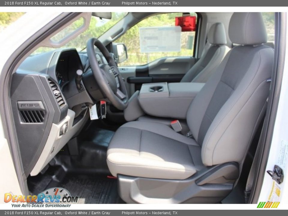 2018 Ford F150 XL Regular Cab Oxford White / Earth Gray Photo #14